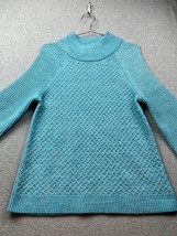 Talbots Knit Pullover Sweater Womens Size L Waffle Knit Casual Nautical Work - £29.03 GBP