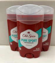 3 Pack Old Spice, High Endurance Deodorant Solid, Pure Sport, ( 2.25 Oz ... - $11.30