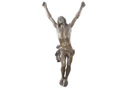 c1870 Large Antique French Bronze Corpus Christi Emaciated Jesus - $445.50