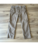 Carhartt Carpenter Style Work Pants Khaki Beige 8324 DKH 38x30 Relaxed F... - $37.89 CAD