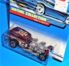 Hot Wheels 2000 Virtual Collection #115 Way 2 Fast Dk Red w/ 5SPs Thailand Base - £2.74 GBP