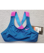 Nike Bikini Top Girls XS Multi Wide Straps Cross Back Swimwear Embroider... - $18.49