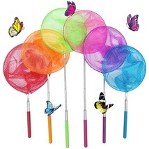 6 Pack Telescopic Insect Catching Nets,Butterfly Nets,Fishing Nets,Natur... - $16.99