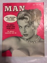 Vintage “Modern Man” Adult Picture Magazine July 1956 Issue Anita Ekberg Cover - £17.23 GBP