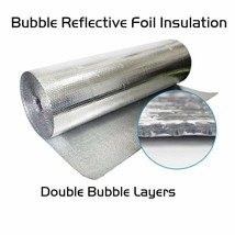 2-Ft x 25-Ft Reflective Insulation Duct Pipe Attic Wall Garage-Door Wate... - £56.62 GBP