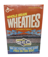 Wheaties 1991 SEC Southeastern Conference Football Fans Guide Sealed Cer... - $368.91 MXN