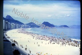 1969 Copacabana Beach View Hotels Sugar Loaf Mt Rio de Janeiro Kodachrome Slide - £3.17 GBP