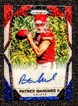 2017 Patrick Mahomes Prizm Dico Autograph Rookie Card. Reprint Mint Condition  - £1.87 GBP