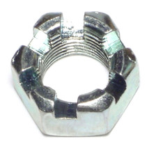 9/16&quot;-12 Zinc Plated Steel Coarse Thread Slotted Hex Nuts (5 pcs.) - $13.98