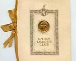 Union League Club Menu Program 1911 Chicago Illinois Theodore Roosevelt.  - £211.04 GBP