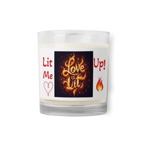 Love is Lit Glass Jar Wax Candle - £15.81 GBP