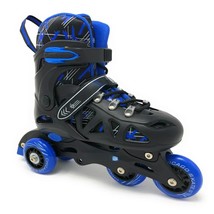 Inline Training Skate Combo Set /Blue/White, Includes Skates, Helmet, Knee pads, - £123.33 GBP