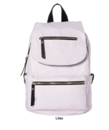 MADDEN GIRL Proper Flap Nylon Backpack - Lilac Color - £26.79 GBP