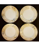 Petite Mikasa Bone Ballantyne Dinner Plate LOT 4 Blue Iris L9814 Japan 1... - $39.51