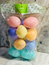 Easter Eggs - Fillable, Plastic Jumble Eggs 12 Pc/pack - - £9.02 GBP