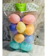 Easter Eggs - Fillable, Plastic Jumble Eggs 12 Pc/pack - - $11.68