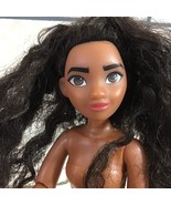 Barbie Disney Princess Moana Nude Articulated Doll Wild Hair 2015 - £7.78 GBP
