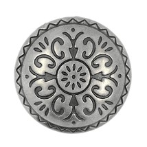 12 Pieces Southwestern Style Flower Pattern Domed Metal Shank Buttons. 2... - £20.82 GBP