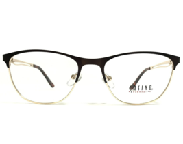 Casino Eyeglasses Frames CB1133 CHOCOLATE/Gold Brown Gold Cat Eye 51-18-135 - £43.70 GBP