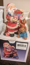 Kurt Adler Christmas Santa Figurine With Bears And Gifts - £10.21 GBP