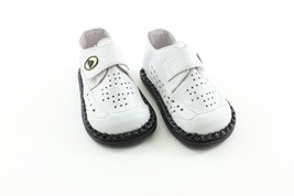 TENDER TOES Unisex Toddler Baby Rubber Sole Leather White Shoes 9502BK/9... - £12.65 GBP+