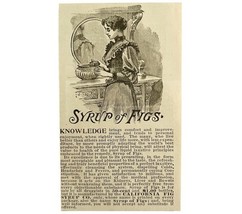 Syrup Of Figs Digestive Medicine 1894 Advertisement Victorian Laxative 3... - $369.57 MXN