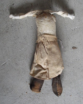 Antique Leather Cloth Bisque Girl Doll Body 7&quot; Tall - £34.02 GBP