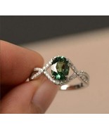 Mom Gift Natural Teal Montana Green Sapphire Ring,925 Sterling Silver,We... - £114.10 GBP
