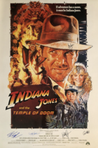 INDIANA JONES AND THE TEMPLE OF DOOM signed movie poster - $180.00