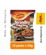 Meat floss Serunding Daging AgroMas 10 packs x 50g shipment by DHL Express - $160.85 CAD