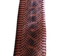 Unbleached Exotic Snake Skin w/Natural Mark Snakeskin Leather Glossy Brown - $278.96 MXN+