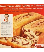 1958 Betty Crocker Marble Cake Mix Advertisement Desserts Baking DWII22 - €25,85 EUR