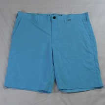 Hurley 38 x 10&quot; Bright Blue Nike Dri Fit Hybrid Golf Casual Shorts - £23.59 GBP