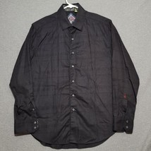 Robert Graham Mens Shirt Sz L Large Black Long Sleeve Knowledge Wisdom T... - £155.65 GBP