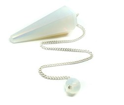 Opalite Pendulum Dowser Sea Opal Dowsing Divination Argenon Gemstone Cry... - $4.90