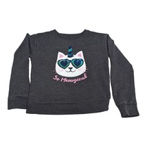 My Favorite Sweatshirt Gray Toddler Girsl Cat Meowgical Sequin Sweatshirt 4/5 - £5.53 GBP