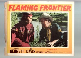 Flaming Frontier-Bruce Bennett-Paisley Maxwell-11x14-Color-Lobby Card - £19.86 GBP