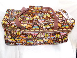 Rolling Duffle Bag Retractable Handle Large Storage Compartment &quot;Spring Flower&quot;  - £67.17 GBP