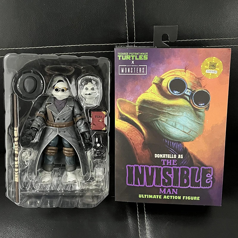 Original Neca nvisible Man Donatello Action Figure Turtles Master Rat April - £31.82 GBP+
