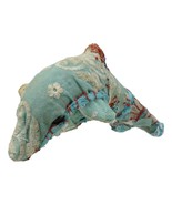 Marine Bottlenose Dolphin Hand Crafted Paper Mache Colorful Sari Fabric ... - $26.65 CAD