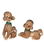 Vintage 1976 Atlantic Mold Large 10&quot;   Figurines &quot;Jeweled French Poodles... - $97.72 CAD