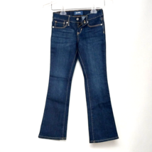 Old Navy Girls Dark Wash Denim Boot-Cut Jeans Semi-Evase Regular Fit Size 7 NWT - £7.09 GBP