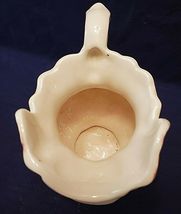 HALL '80 PITCHER 5 3/4" TALL WHITE WITH PINK DETAILS image 4