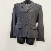 Ralph Lauren Womens gray Wool Blazer Jacket Size 6 Petite Fast Same Day ... - £35.30 GBP