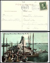 1910 US Postcard - Atlantic City, New Jersey to Jenkintown, Pennsylvania T3 - £2.36 GBP