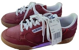 Adidas Continental 80 Mens Size 6 Burgundy Leather Gum Athletic Shoes Sn... - €24,10 EUR