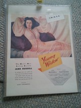 015 Vtg Jane Russell  Louis Hayward Young Widow Print Ad RCA Victor Radio - £7.96 GBP