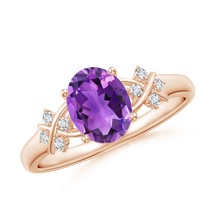 Authenticity Guarantee

ANGARA 1.23Ct Solitaire Oval Amethyst Criss Cross Rin... - £821.59 GBP