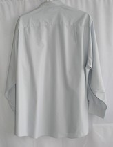 VAN HEUSEN REGULAR FIT BLUE LONG SLEEVE DRESS SHIRT SZ 17.5 32-33 #8816 - $12.74