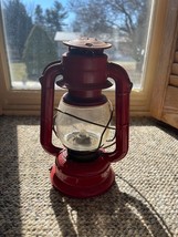 Vintage Dietz Comet H-12 Red Metal Kerosene Railroad Lamp Lantern Slight Patina - £36.18 GBP